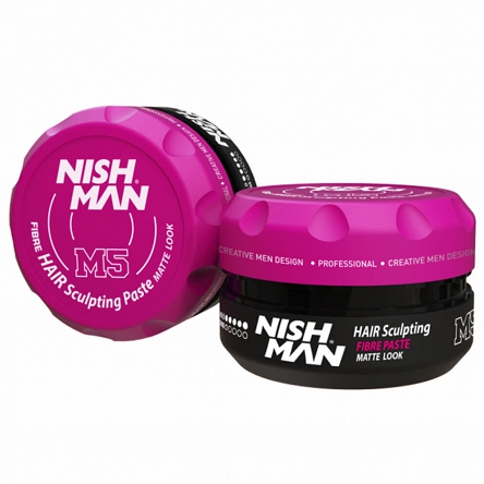Pasta Nishman Hair Sculpting Fibre Matt Look M5, matowa włóknista do włosów dla mężczyzn 100ml Pasty do włosów NishMan 8682035081098
