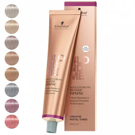 Toner Schwarzkopf Blondme Toning Pastel do włosów blond 60ml Farby do włosów blond Schwarzkopf 4045787923926