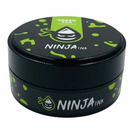Krem Ninja Ink Tattoo Elixir Green Tea do pielęgnacji skóry z tatuażem o zapachu zielonej herbaty 50ml Kosmetyki do tatuażu Ninja Ink Tattoo