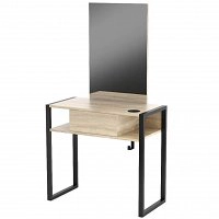 Konsoleta Panda Crudo II do salonu fryzjerskiego kolor dąb sonoma, dostępna w 48H Panda