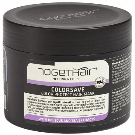 Naturalna maska Togethair Colorsave do włosów farbowanych 500ml Togethair 8002738183460