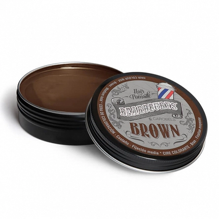 Pomada Beardburys Brown Color Hair koloryzująca włosy brązowa 100ml Odsiwiacze dla mężczyzn Beardburys 8431332125178