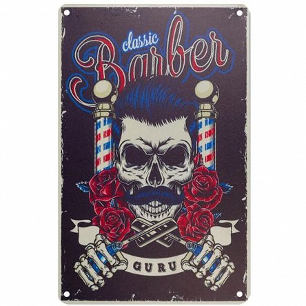 Tablica ozdobna Activ Barber B016 do salonu barberskiego 20x30cm Activ 5906717438455