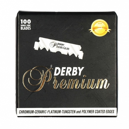 Żyletki Derby Premium do brzytwy 100szt. Brzytwy fryzjerskie Derby 8690885205298