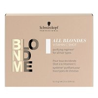 Zabieg Schwarzkopf BLONDME All Blondes Detox oczyszczający z witaminą C do włosów blond 5x5g Maski do włosów Schwarzkopf 4045787641233