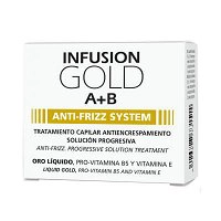 Ampułki Tahe BOTANIC GOLD FINISHING Infusion Gold Anti-Frizz System (A+B) 2x10 ml Kuracje do włosów Tahe 8426827734997