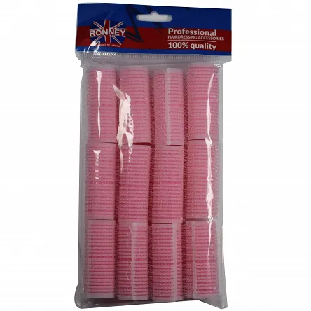 Wałki piankowe RONNEY Sponge Velcro 63mm do włosów rozmiar 24mm grube wałki do włosów Ronney 5060456771379