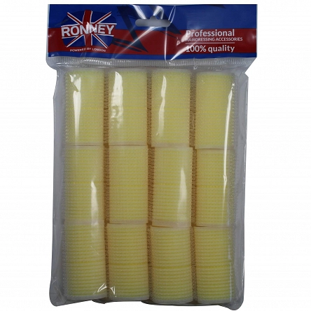 Wałki piankowe RONNEY Sponge Velcro 63mm do włosów rozmiar 24mm grube wałki do włosów Ronney 5060456771379
