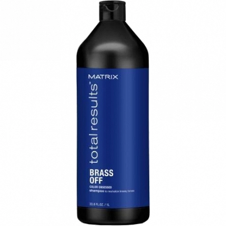 Szampon Matrix Brass OFF ochładzający kolor do włosów blond 1000ml  Szampony do włosów Matrix 3474636484942