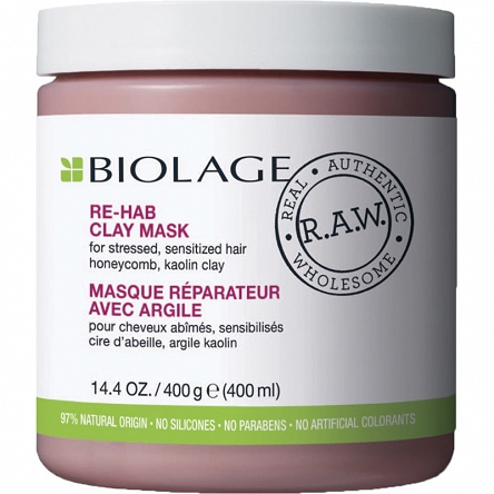Maska Biolage RAW Recover Rehab regenerująca do włosów zniszczonych 400ml Maski do włosów Matrix 884486285539