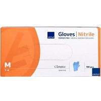 Rękawiczki nitrylowe Abena, bezpudrowe niebieskie, rozmiar S (6-7) i M (7-8) 100szt. Rękawiczki jednorazowe Abena 5703538241710