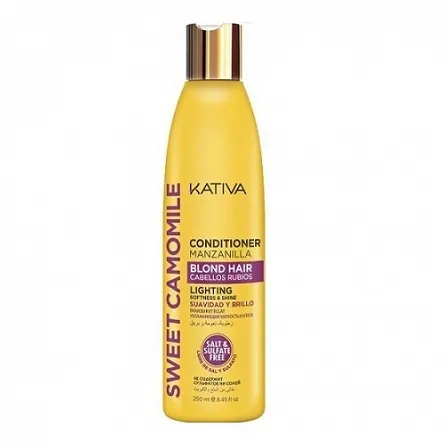 Odżywka Kativa Sweet Camomile do włosów farbowanych,blond 250ml Odżywka do włosów blond Kativa 7750075029545