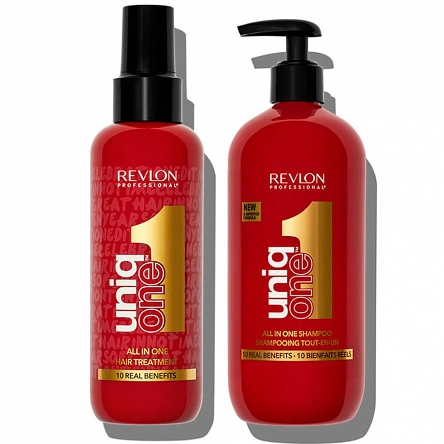 Zestaw Revlon Uniq One 10w1 Maska 150ml + Szampon z balsamem 230ml Revlon Professional 8432225134086