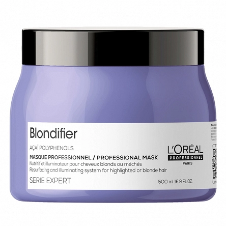 Maska Loreal Blondifier odżywiająca i nabłyszczająca włosy blond 500ml Maski do włosów L'Oreal Professionnel 3474636975426