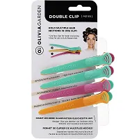 Klipsy Olivia Garden Double Clip Petite fryzjerskie 4szt. Klipsy do włosów Olivia Garden 5414343001108