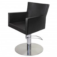 Fotel fryzjerski Panda Fabio czarny skaj 111, podstawa XC dostępny w 48H Panda