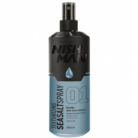 Spray Nishman Sea Salt Texturizing do stylizacji włosów dla mężczyzn 200ml NishMan 8682035084815