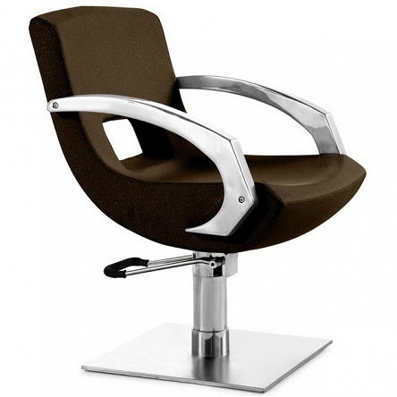 Fotel fryzjerski Gabbiano Q-3111 brązowy dostępny w 48H Fotele fryzjerskie Gabbiano
