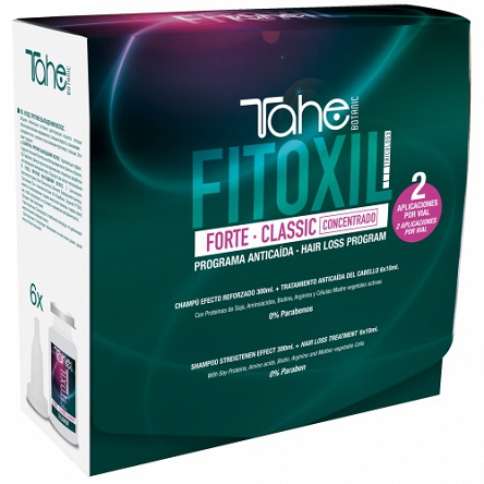 Zestaw BOTANIC TRICOLOGY - PACK FITOXIL FORTE CLASSIC - do pielęgnacji domowej (Szampon 300 ml + Ampułki 6 x10 ml) Kuracje przeciw wypadaniu włosów Tahe 8426827790610