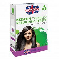 Olejek do włosów RONNEY Hair Oil Keratin Complex Oil odbudowujący 15ml Olejki do włosów Ronney 5060589154575