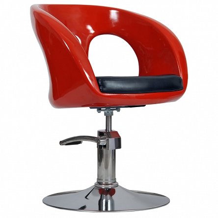 Fotel Italpro Ovo czerwony dostępny w 48h  Fotele fryzjerskie Italpro