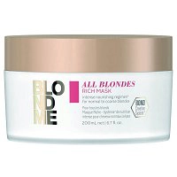 Maska Schwarzkopf BLONDME All Blondes Rich Mask odżywcza do włosów blond 200ml Maski do włosów Schwarzkopf 4045787635713