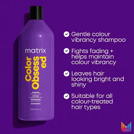 Szampon Matrix Color Obsessed Shampoo do włosów farbowanych 1000ml Włosy farbowane Matrix 3474630740891