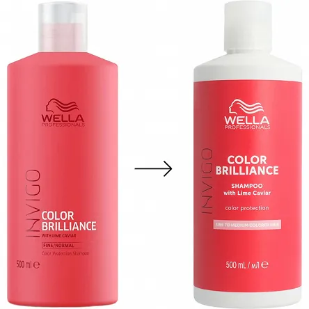 Szampon Wella Invigo Color Brilliance Fine do włosów farbowanych, cienkich i normalnych 500ml Szampony do włosów Wella 4064666339207