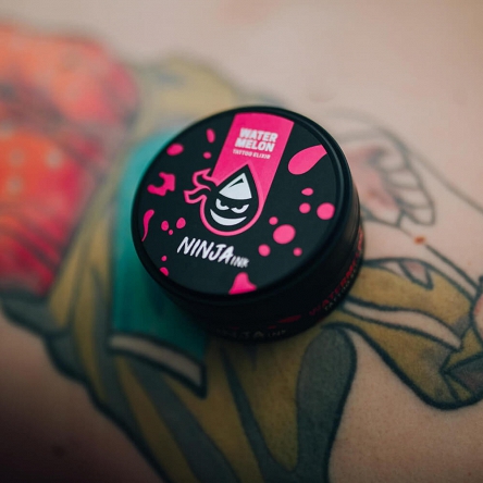 Krem Ninja Ink Tattoo Elixir Watermelon do pielęgnacji skóry tatuażu o zapachu arbuza 50ml Kremy do ciała Ninja Ink Tattoo