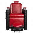 Fotel barberski Gabbiano Bernardo, czarno-czerwony dostępny w 48h Fotele barberskie Gabbiano 5906717434396