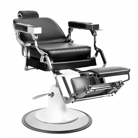 Fotel barberski Gabbiano PRINCE fryzjerski czarny dostępny w 48h Fotele barberskie Gabbiano