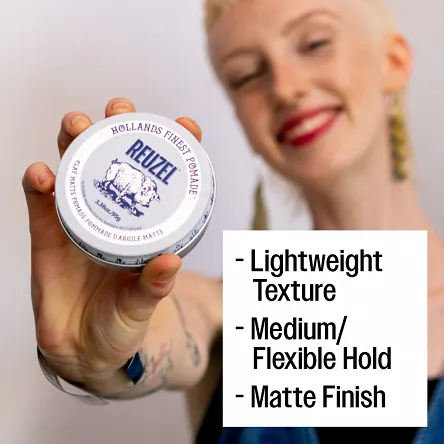 Glinka Reuzel Clay Matte matująca do włosów 95g Glinki do włosów Reuzel 850064164015
