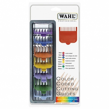 Nakładki Wahl Komplet plastikowych do maszynek TAPER (wszystkie modele) MAGIC CLIP, ICON, LEGEND, BALDING(3,6,10,13,16,19,22,25 mm) Nasadki do maszynki Wahl 43917317045