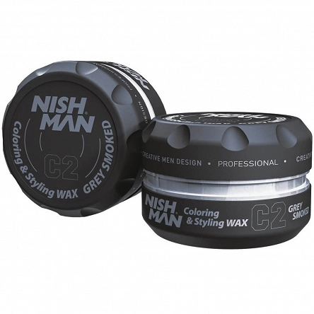 Pomada Nishman Coloring Wax Grey Smoked koloryzująca włosy 100ml Pomada wodna NishMan 8682035082903