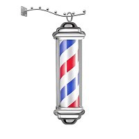 Słupek barberski Gabbiano BARBERPOLE mały, plafon  Słupek barberski Gabbiano 5906717412189