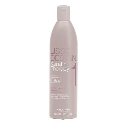 Szampon Alfaparf Keratin Therapy Lisse Design Deep Cleansing 500ml Keratynowe prostowanie włosów Alfaparf 8022297141381