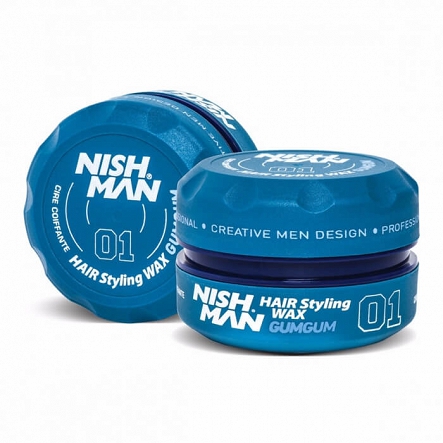 Pomada Nishman Styling Wax 01 Gum Gum mocna o zapachu gumy balonowej 150ml Pomada wodna NishMan 8681665066000