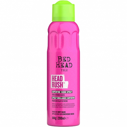 Mgiełka Tigi Bed Head Headrush nadająca połysk i zdrowy wygląd włosów 200ml Spraye do włosów Tigi 615908433432