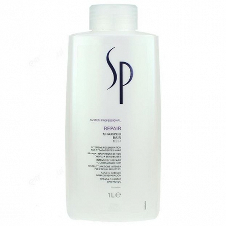 Szampon Wella Sp Repair Shampoo o działaniu wzmacniającym 1000ml Szampon regenerujący włosy Wella 8005610565637