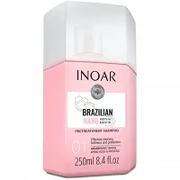 Szampon oczyszczający Inoar Brazilian Nano Keratin do kuracji keratynowej 250ml Inoar 7908124404472