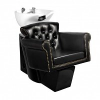 Myjnia fryzjerska Gabbiano BERLIN 906 czarna + biała misa dostępna w 48H Myjnie fryzjerskie Gabbiano 5906717406416