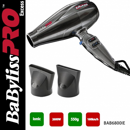 Suszarka BaByliss Pro BAB6800IE Excess 2600W Suszarki do włosów BaByliss Pro 3030050085112