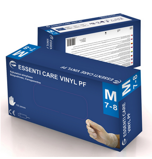 Rękawice Essenti Care winylowe Vinyl PF Rękawiczki jednorazowe Essenti Care 5901867240774