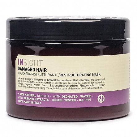 Maska Insight Damaged Hair odbudowująca włosy 500ml Maski do włosów Insight  8029352353581