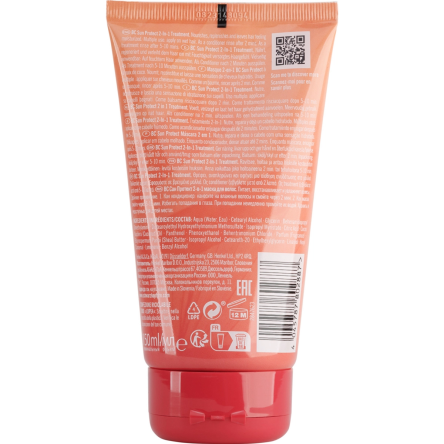 Maska Schwarzkopf BC Bonacure Sun Protect 2W1 do włosów po opalaniu 150ml Maska do włosów z filtrem UV Schwarzkopf 4067971178233
