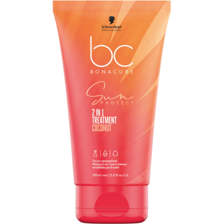 Maska Schwarzkopf BC Bonacure Sun Protect 2W1 do włosów po opalaniu 150ml Maska do włosów z filtrem UV Schwarzkopf 4067971178233