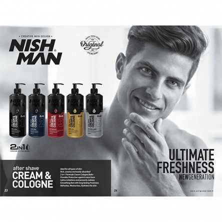 Balsam- woda Nishman After Shave Invisible Touch No.5 kolońska po goleniu dla mężczyzn 400 ml Nowości NishMan 8681665066840