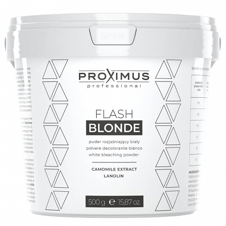 Rozjaśniacz Proximus Flash Blonde bezpyłowy do włosów 500g Rozjaśniacze do włosów Proximus Cosmetics 5903282116528