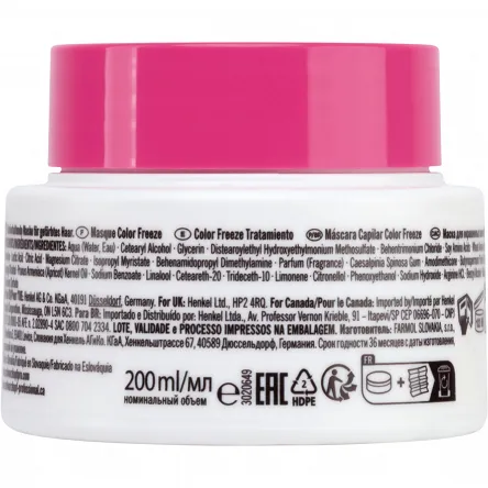 Maska Schwarzkopf BC Bonacure Color Freeze do włosów farbowanych 200ml Schwarzkopf 4067971109954