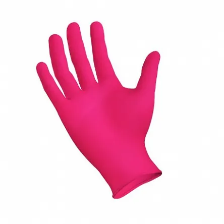 Rękawiczki Essenti Care Nitrile Gloves Rosse nitrylowe różowe 100szt.  Rękawiczki jednorazowe Essenti Care 5901867241023